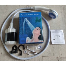 Походный переносной душ Portable Outdoor Shower с аккумулятором и зарядкой от USB