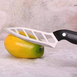 Аэродинамический кухонный стальной нож для нарезки с зубчиками Aero knife