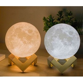 Ночной светильник RIAS 3D Moon Lamp "Луна" аккумуляторная с пультом