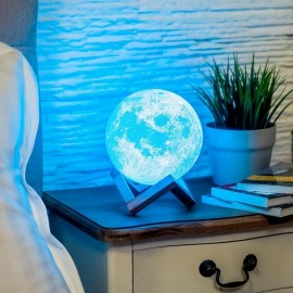 Ночной светильник RIAS 3D Moon Lamp "Луна" аккумуляторная с пультом