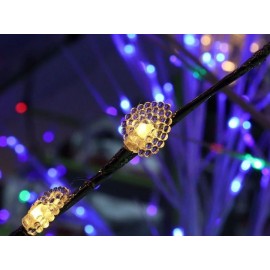 Гирлянда дерево Oscar 1.5 м 66 LED серебряный ствол фольга 11 веток светодиодная фигура от сети Теплая белая
