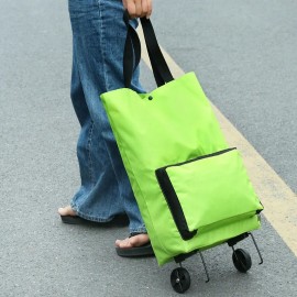 Портативная сумка на колесиках, большая вместимость, складная сумка для покупок, тележка для покупок, сумка с ручкой для супермаркета