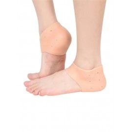 Силиконовые стельки под пятку.Накладка силиконовая для ног,ортопедическая для женщин и пенсионеров. Носочки,накладки протекторы для пяток от трещин и шпор гелевые мягкие для обуви,комфортные.