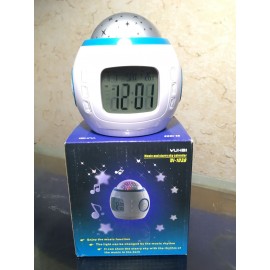 Ночник с часами проектор звездного неба Yuhai UI-1038