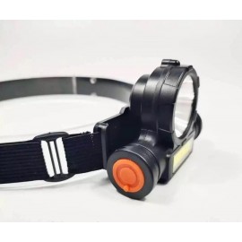 Фонарь налобный HeadLamp 108 8595 Аккумуляторный на голову 3W LED + COB