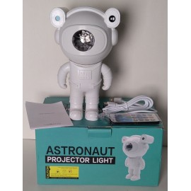 Колонка-ночник "Астронавт" + Bluetooth колонка DL422 / ночник-проектор звездное небо/ 12 видом свечения с пультом