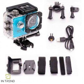 Экшн камера для подводной съемки Action Camera D-800 4К водонепроницаемая с аквабоксом