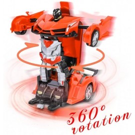 Машинка Робот Трансформер На Радиоуправлении С Пультом И Встроенным Аккумулятором Автобот Lamborgini Robot Car 889-18