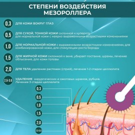 Мезороллер для лица и тела 5 в 1 Derma Roller (дермароллер)