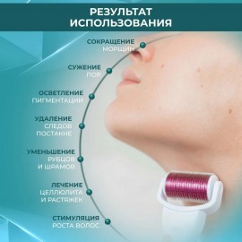 Мезороллер для лица и тела 5 в 1 Derma Roller (дермароллер)