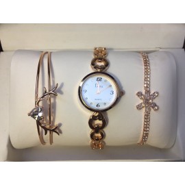 Подарочный набор часы с двумя браслетами AIQIER