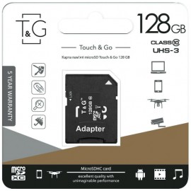 Карта памяти micro TG 128GB class 10 (с адаптером)