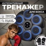 Боксерская панель-тренажер, музыкальная D- 04, 6 кнопок