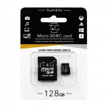 Карта памяти micro TG 128GB class 10 (с адаптером)