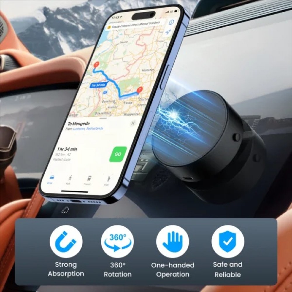 Автодержатель Холдер XO C155 Magnetic Car Suction Holder Mount 360°