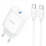 СЗУ Сетевое зарядное устройство HOCO C104A Stage 1USB-C/PD20W