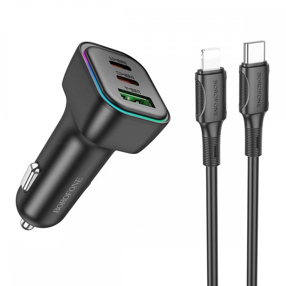 АЗУ Автомобильное Задрядное устройство BOROFONE BZ28C Trophie PD60W(2C1A) car charger