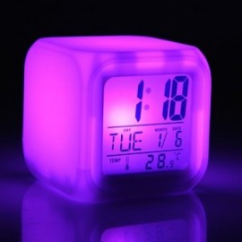 Светящиеся часы UFT будильник термометр ночник хамелеон