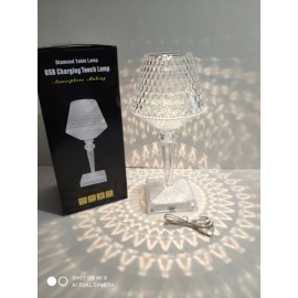 Светильник-ночник Бокал Хрустальный аккумуляторный, сенсорный, 3 режима 