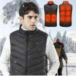 Жилет с подогревом от USB на 13 зон обогрева от Power Bank унисекс