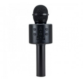 Беспроводной караоке Bluetooth микрофон с динамиком в коробке WS-858 Черный, Золотой