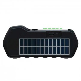 Многофункциональная портативная солнечная система GD-LITE-11 с фонариком, FM радио, Bluetooth, Power Bank
