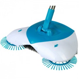 Электровеник пылесос Hurricane Spin broom для уборки вращающийся синий