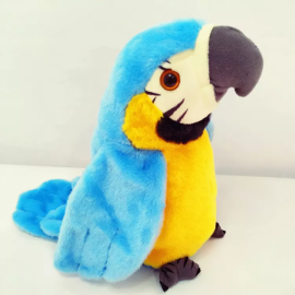 Интерактивная игрушка-повторюшка говорящий Попугай Parrot Talking с микрофоном и записывающим устройством
