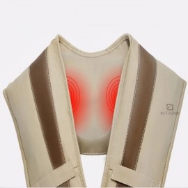 Массажер для шеи и плеч Cervical Massage Shawls Бежевый Ударный многофункциональный для уменшения напряжение и боли