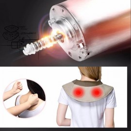 Массажер для шеи и плеч Cervical Massage Shawls Бежевый Ударный многофункциональный для уменшения напряжение и боли