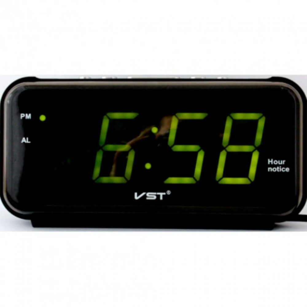 Настольные электронные часы VST 720T-6 БЕЛЫЕ стильные