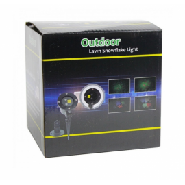 Лазерный новогодний светодиодный звездный проектор для праздничного освещения дома Уличная лазерная подсветка Laser Light Outdoor lawn snowflake light