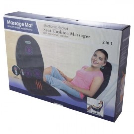 Массажная накидка на кресло сиденье в авто с подогревом 2 в 1 Massage Mat