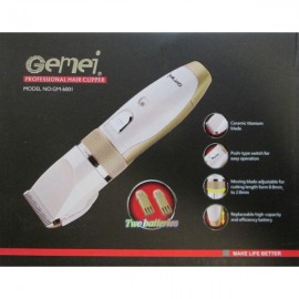 Беспроводная машинка для стрижки волос триммер с керамическими ножами GEMEI GM-6001