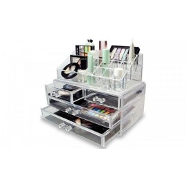 Акриловый Органайзер для Косметики Настольный Cosmetic Organizer Makeup Container Storage Box 4 Drawer