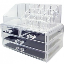 Акриловый Органайзер для Косметики Настольный Cosmetic Organizer Makeup Container Storage Box 4 Drawer