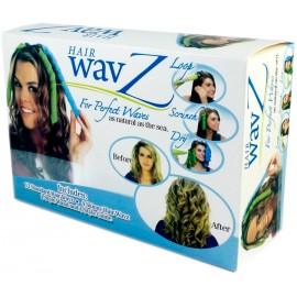 Волшебные спиральные бигуди Hair Wavz Хейр Вейвз для длинных волос 50 см 18 шт