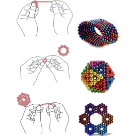 Головоломка Neocube магнитная 216 шариков Разноцветная