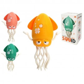 Игрушка интерактивная музыкальная "Танцующий Кальмар /осьминог/"№ 158-21С + удочка