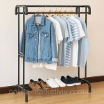 Двойная полка стойка-вешалкаа для одежды и обуви Storage Coat Rack 60кг 91*44*157см 