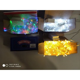 Гирлянда Штора  3*1,5м, 240 LED, прозрач.шнур с переходником, Цвет белый, теплый, микс