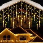 Гирлянда Штора Бахрома Сосулька, 3м, 120 Led, Цвет теплый