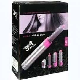 Мультистайлер 5 В 1 Hot Air Styler Фен Стайлер Для Завивки И Выпрямления Волос С 5 Насадками