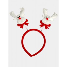 Новогодний ободок Светящийся с Оленями для Санта-Клауса 