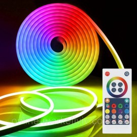 Лента Светодиодная Неон 5м RGB-1C, пульт и управление через  Bluetooth с программой MR Star, USB