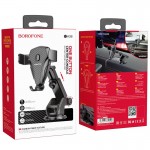 Автодержатель для телефона в машину BOROFONE BH38 Magic center console ширина зажима 60-90мм