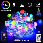 Гирлянда Smart Матовый шарик 10м, с управлением с телефона + Пульт