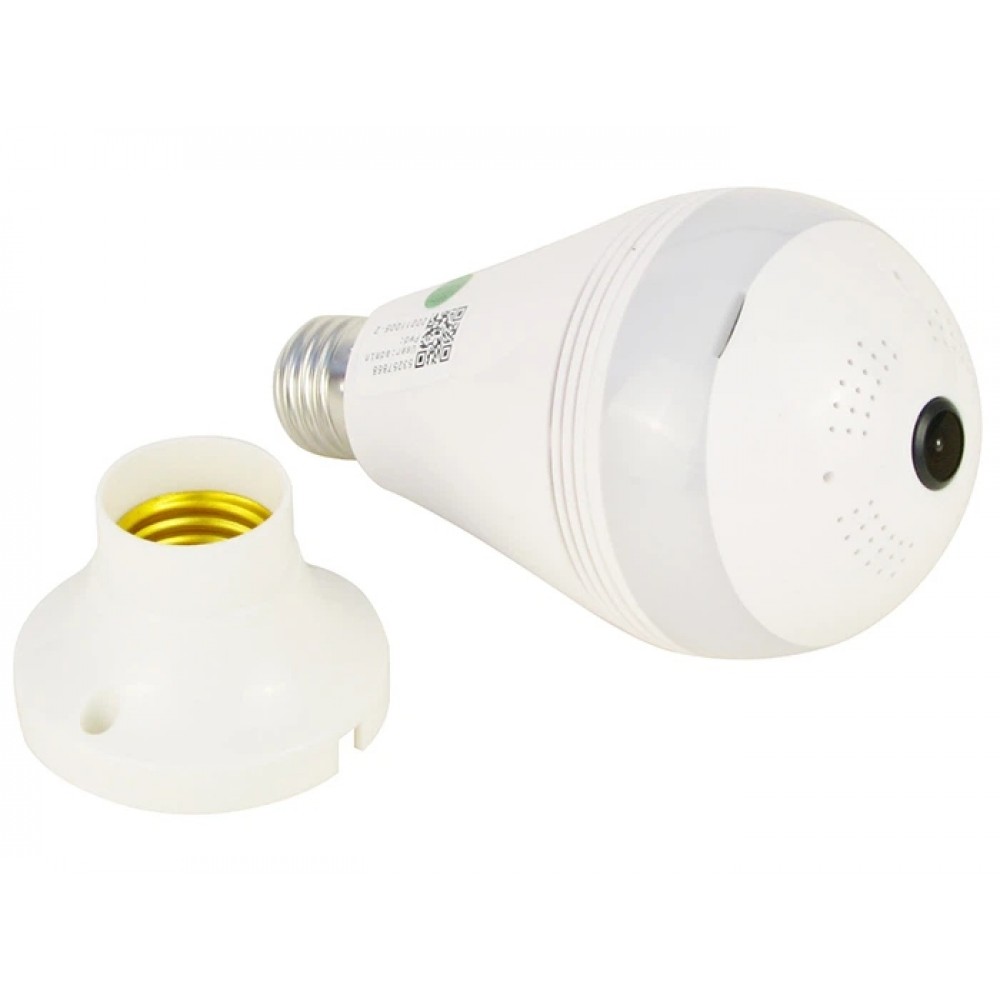 Камера видеонаблюдения лампочка, цоколь V380 Pro Smart Net Camera wifi двойная камера IP TS-17W