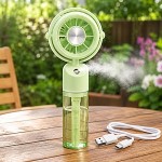 Портативный мини Вентилятор ручной с распылителем USB аккумуляторный GG-8801