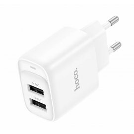 СЗУ Сетевое зарядное устройство Hoco C141A USB Smart dual-port charger(EU) 5V/2.1A